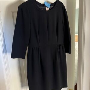 J. Crew black wool dress